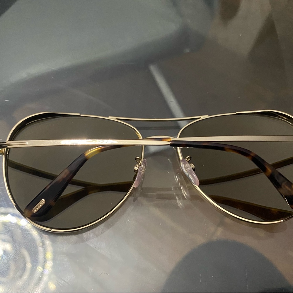 Tom Ford Gold Aviator Sunglasses